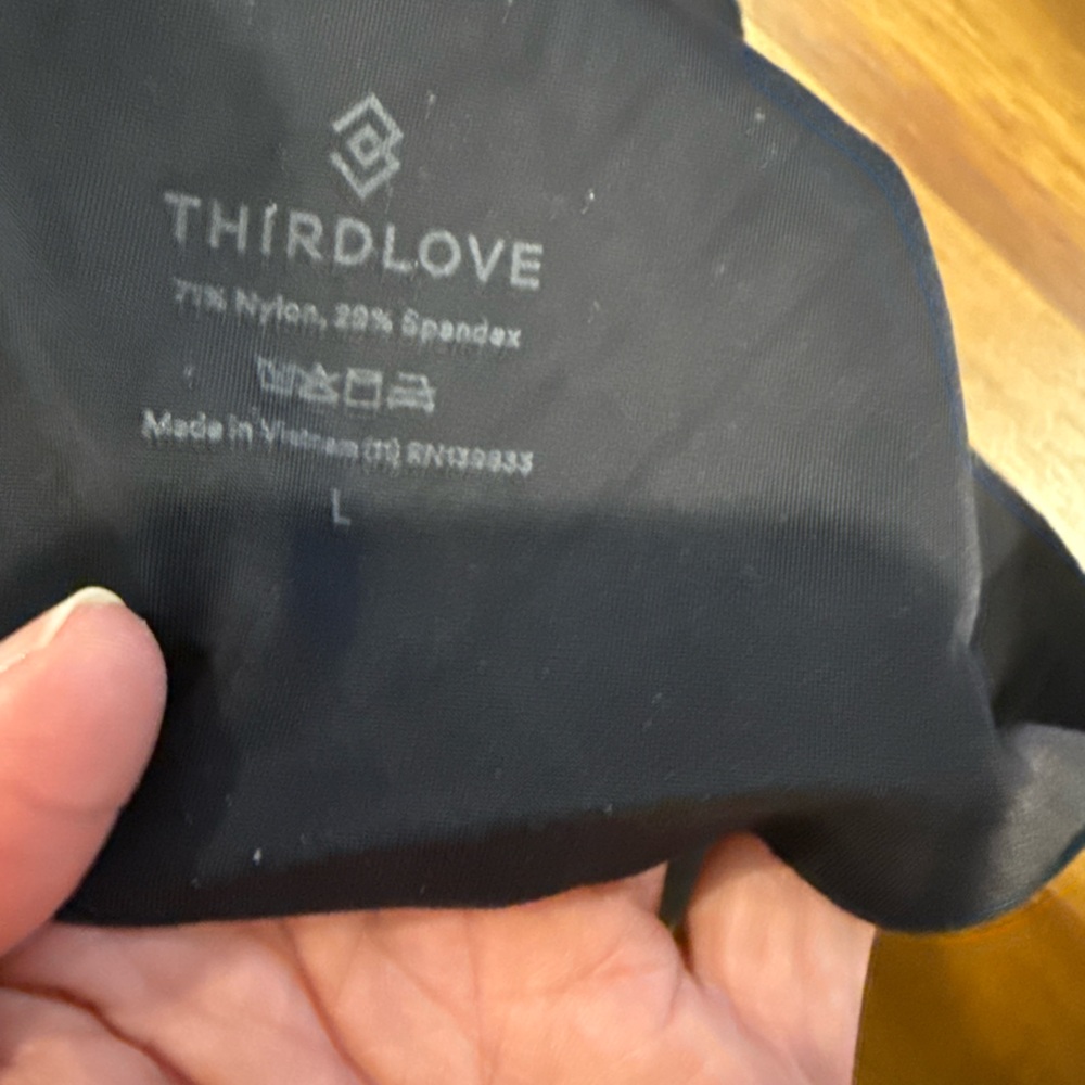 ThirdLove Wireless Black Bralette Size Large - Picture 3 of 7